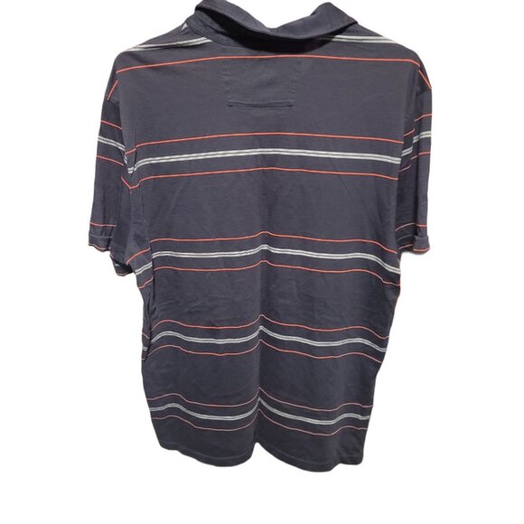 Men's Striped Polo Tee - Picture 2 of 2